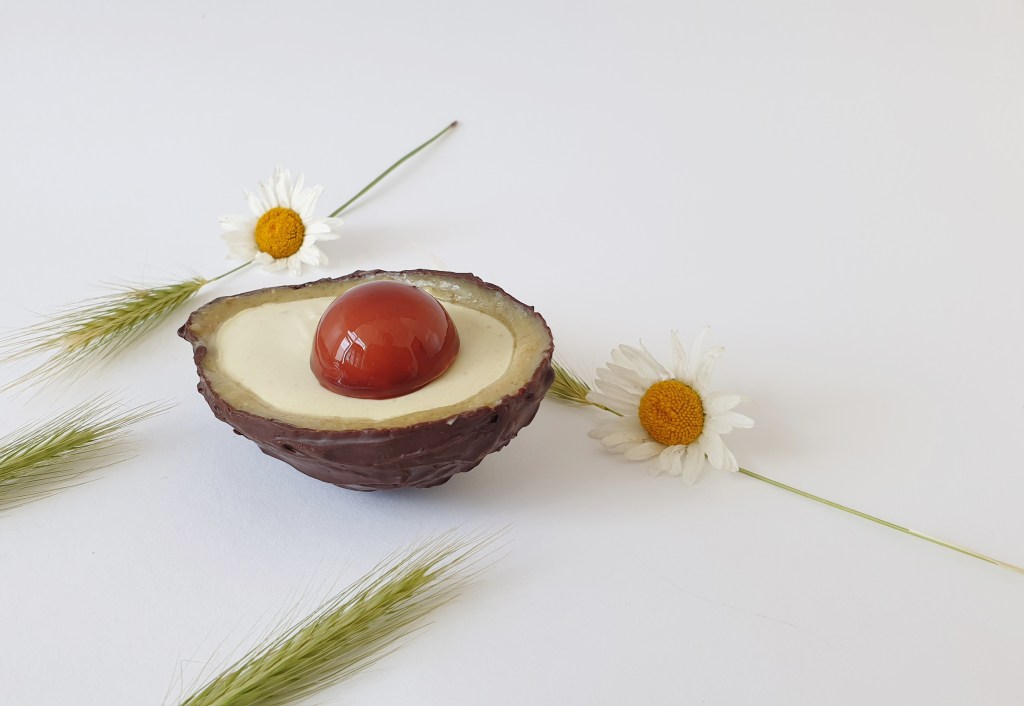 avocado in de vorm van een gebakje